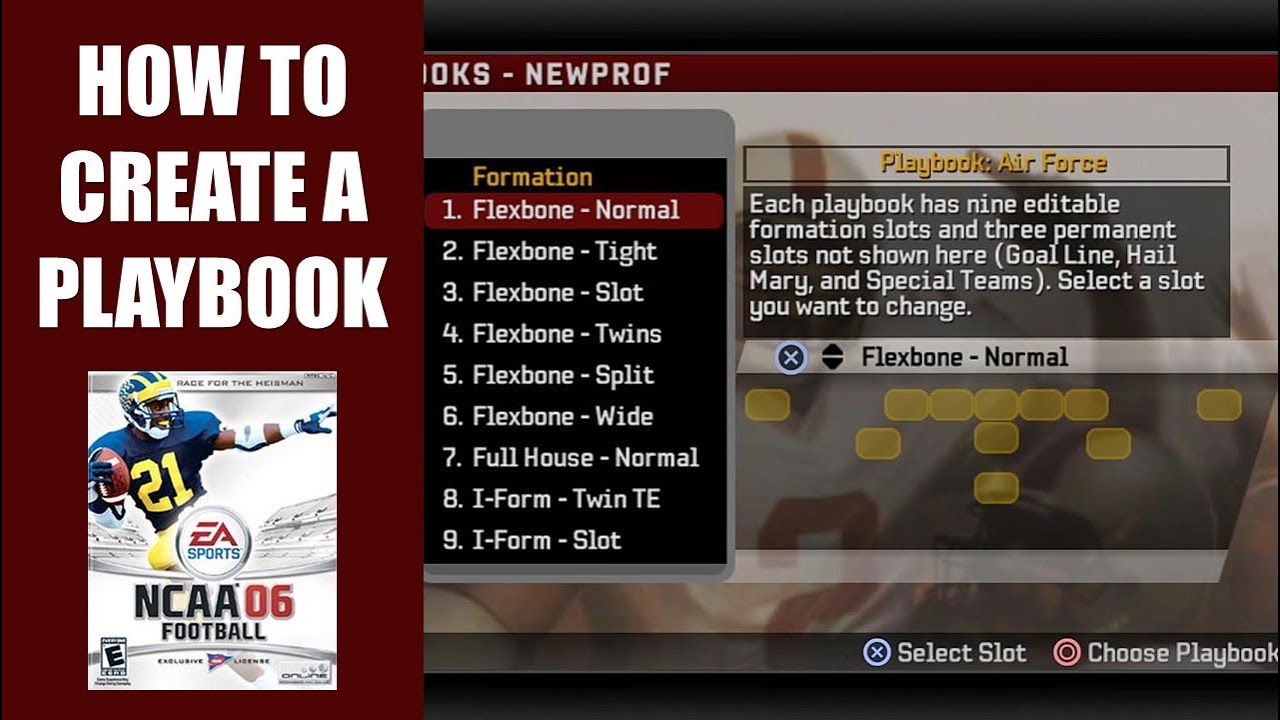 How To Create A Playbook In NCAA Football 06 – Playbook Gamer